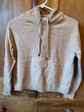 Rachel Zoe Lightweight Taupe Hoodie Sweater
